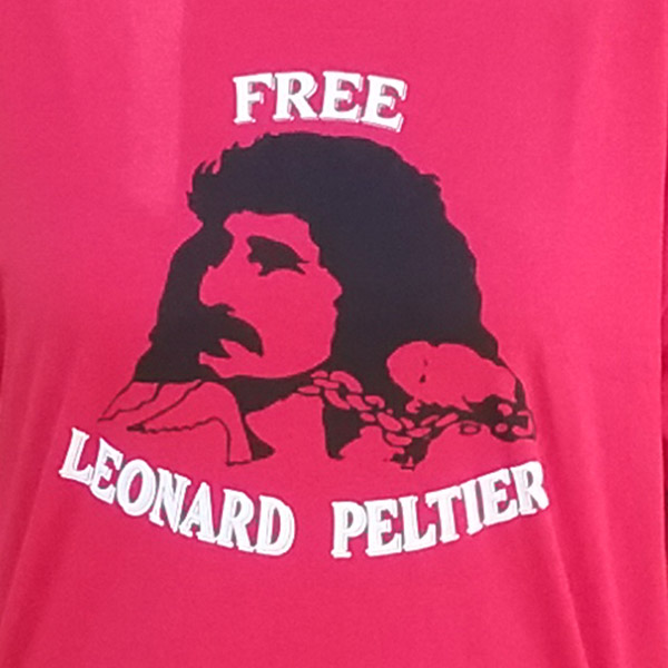 Free Leonard Peltier" Red T-Shirt. super soft plus size t shirts. 